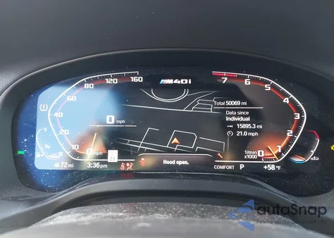 2020 BMW X3 M40I z USA, uszkodzony, nr VIN 5UXTY9C09LL304192